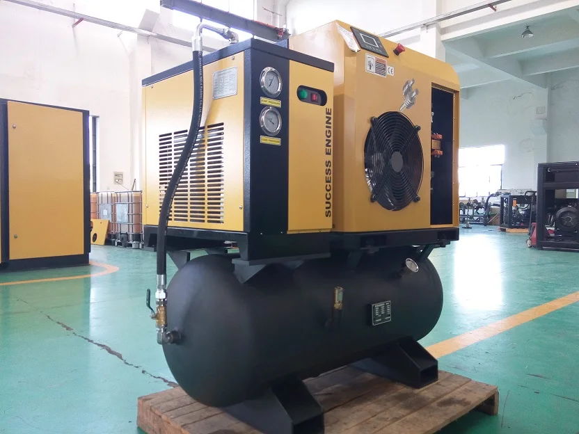 
SUCCESS ENGINE MINI Integrated Package Screw Air Compressor with tank dryer and filter 5.5KW 7.5HP 7bar 