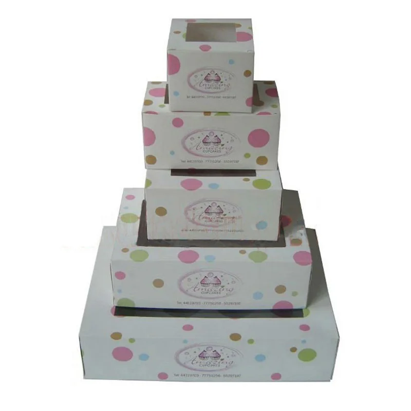 
Professional custom printing boxes cupcake 