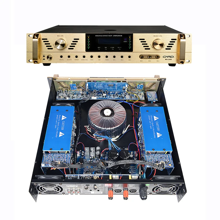 8 ohm 450w 2 channel class H circuit switch Professional DSP Digital karaoke amplifier