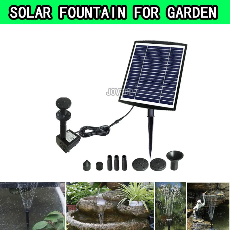 5W outdoor water solar fountain for garden Solar  Garden Water Feature Solar Power Water Fountains Pump Outdoor