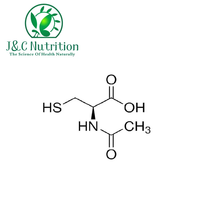 Health supplement NAC N-acetyl-l-cysteine powder, CAS 616-91-1