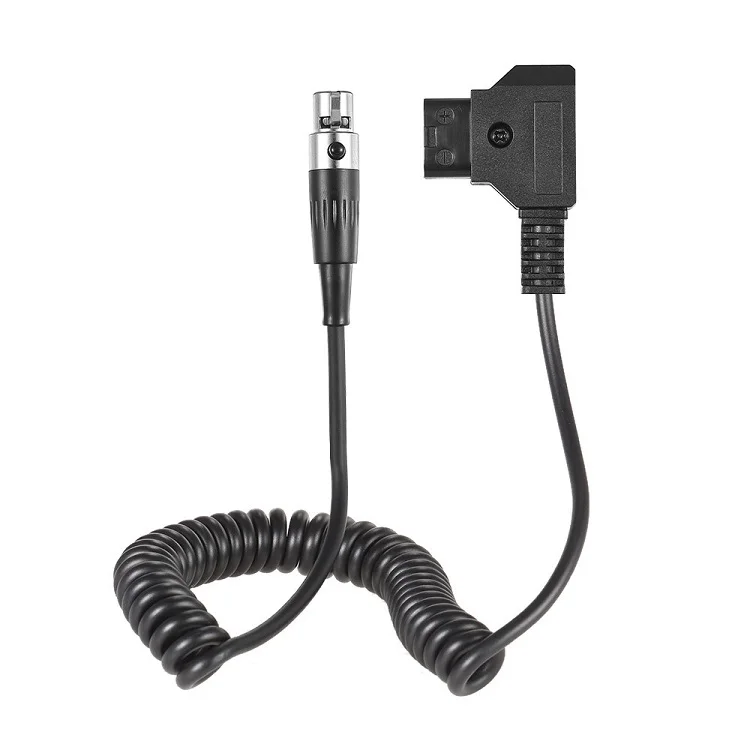 D-tap type B male to 4-core Mini XLR TVLogic monitor power cord cable