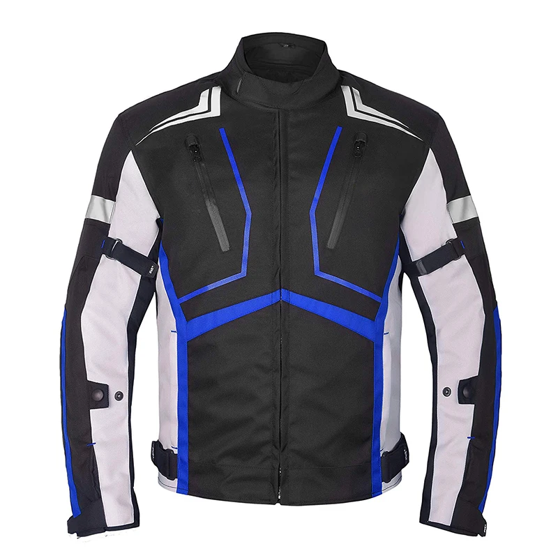 The new Waterproof Motocross Jacket Polyester 600D Full Body Protective Gear Motorcycle Jacket For Autumn Winter