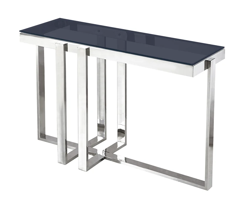 
Hot Sales clear glass Top gold sideboards end table console Table For Living Room, Modern Cocktail Table 