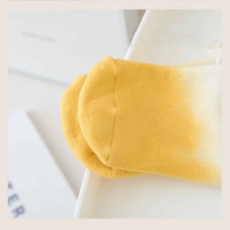 WUYANG FACTORY OEM high quality womens summer tie dye yoga sports gym pilates socks cotton grip socks