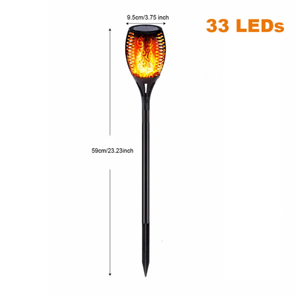 LED Flame Lamp Waterproof Lawn Dancing Flicker Torch Lights Outdoor Garden Path Decoration Landscape Lights