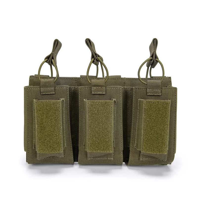 GAF small pouches tactical 1000D nylon triple mag pouch training outdoor laser cut molle system attached to vest pouches