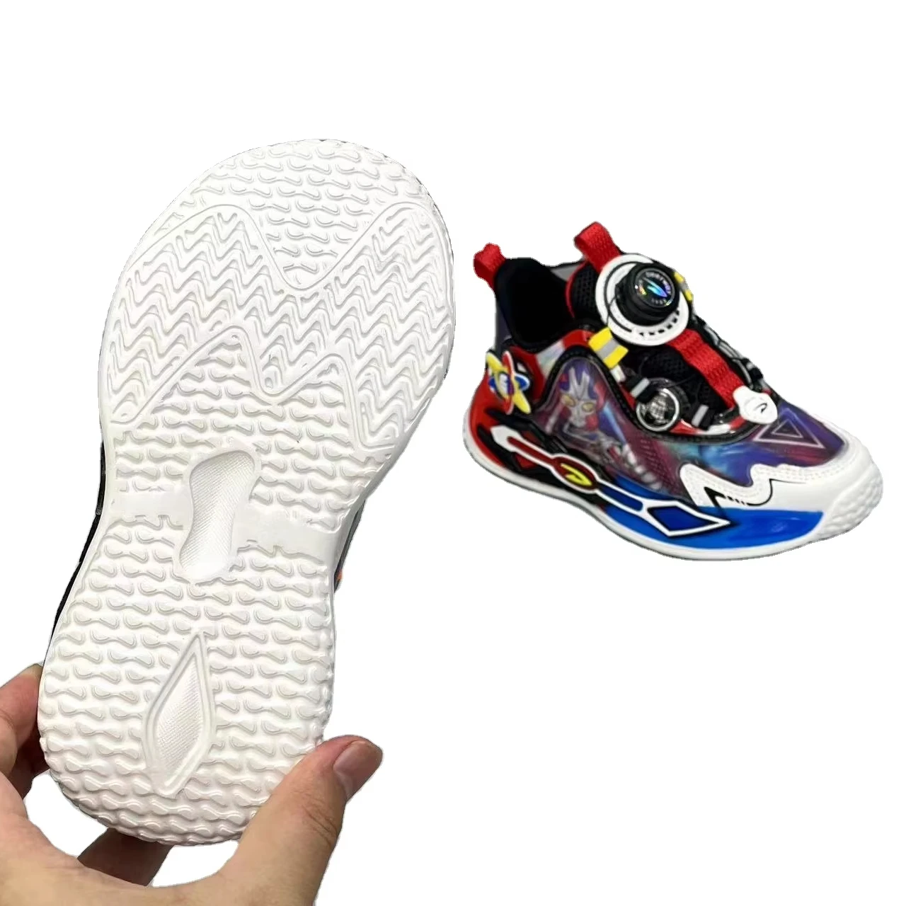 Wholesale Of High-Quality Lightweight Cartoon Walking Shoes With Lights For Boys Children School Shoes
