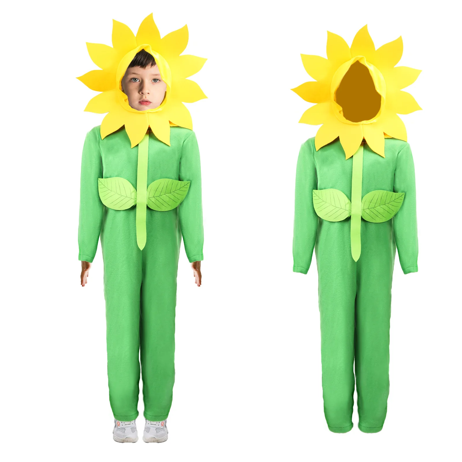 Wholesale Kids Performance Sunflower Headgear Funny Prop Sunflower Hat Hood for Dance Party Festival Games