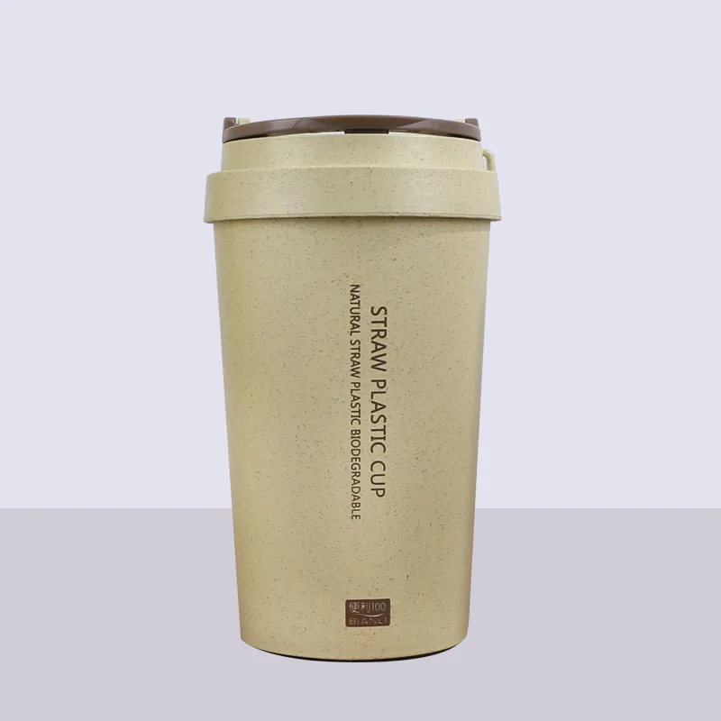 Custom Logo Eco-friendly Reusable Modern Coofee Cup  Rice Husk Custom Mug Reusable
