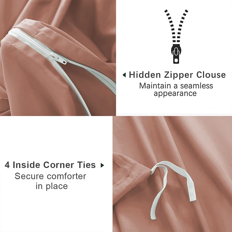 Cloudland Rikki Printed Designer 100% Bed Sheet Cotton Duvet Cover Sets Luxury Bedding Set Pillowcase Queen 3 Pieces