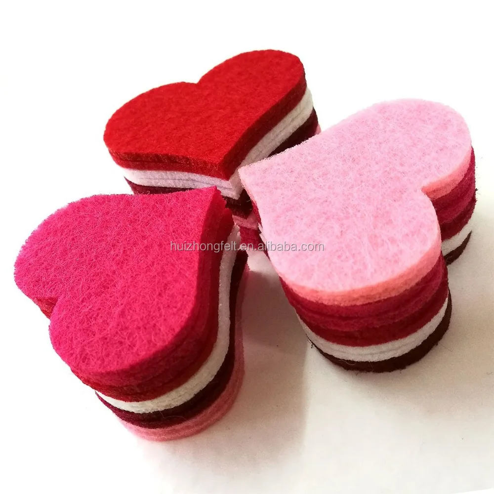 Customized various shape adhesive felt cutouts