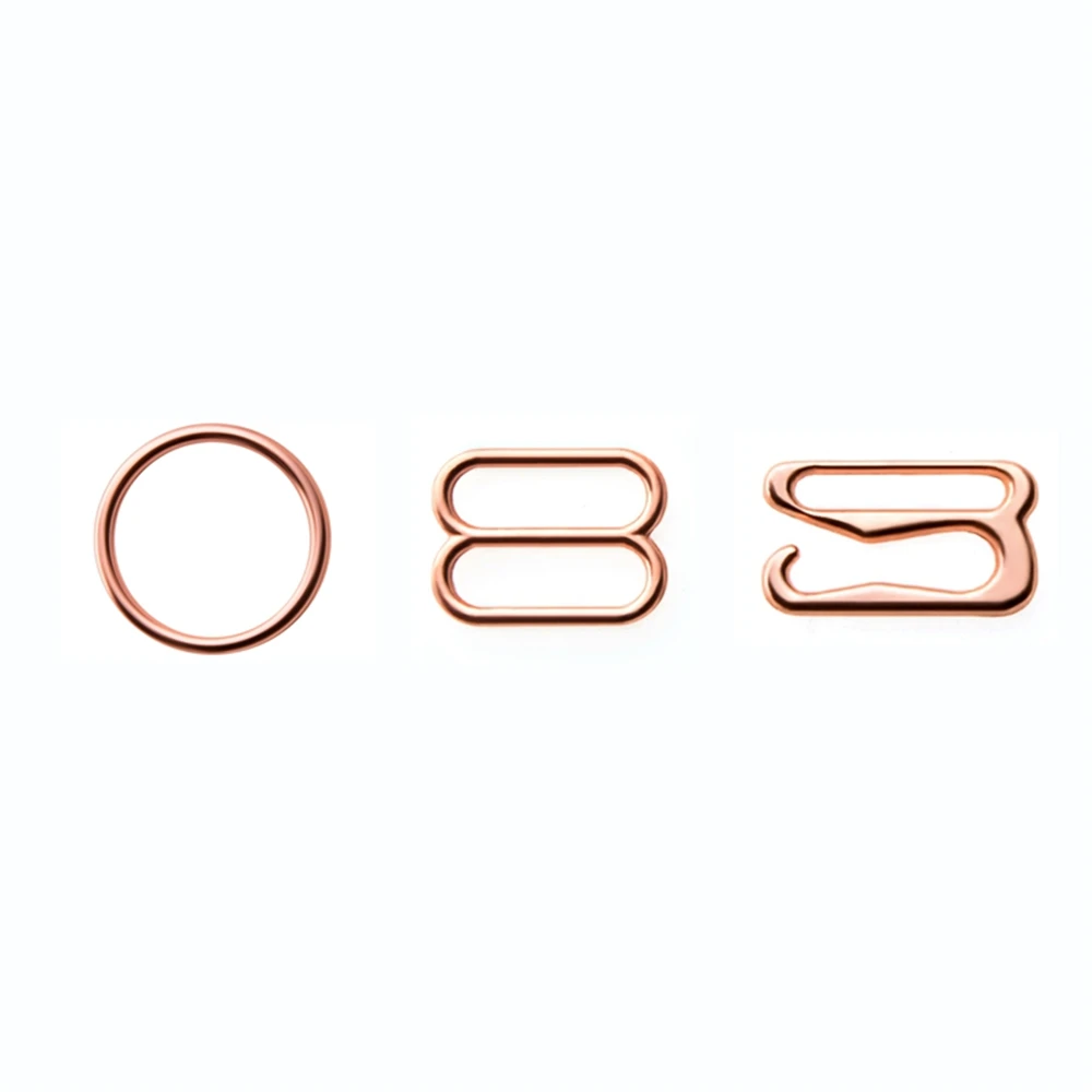 
25mm swimwear buckle good quality rose gold zinc alloy bra adjuster hook 