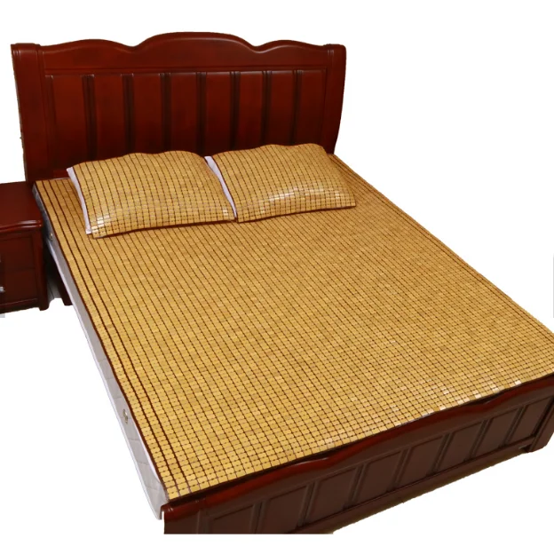 Summer Cooling Bamboo Sleeping Mattress King Size Bamboo Bed Mat