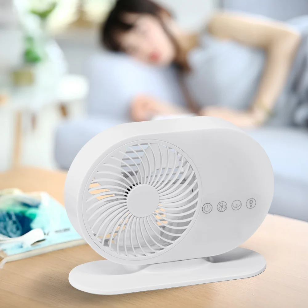 Cotell MY-FS01 Rechargeable USB Mini Table Desk Fan Voice Control Desktop Fan China Custom Rechargeable Charge Battery Fan
