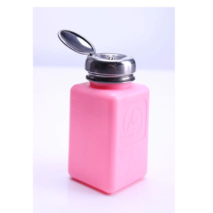 One Touch Plastic Anti Static Solvent Dispenser Bottle/Liquid Alcohol ESD IPA Dispenser For Laboratory And Cleanroom