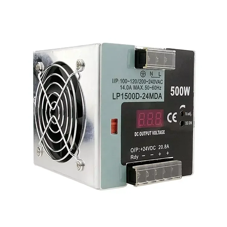 Factory Dinrail LP1500D 500W 12V 24V AC DC Power Supply Unit