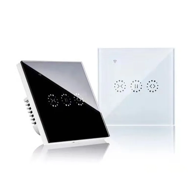 Wholesale 240v remote wifi curtain smart switch, electric window roller mobile APP control switch for home smart life