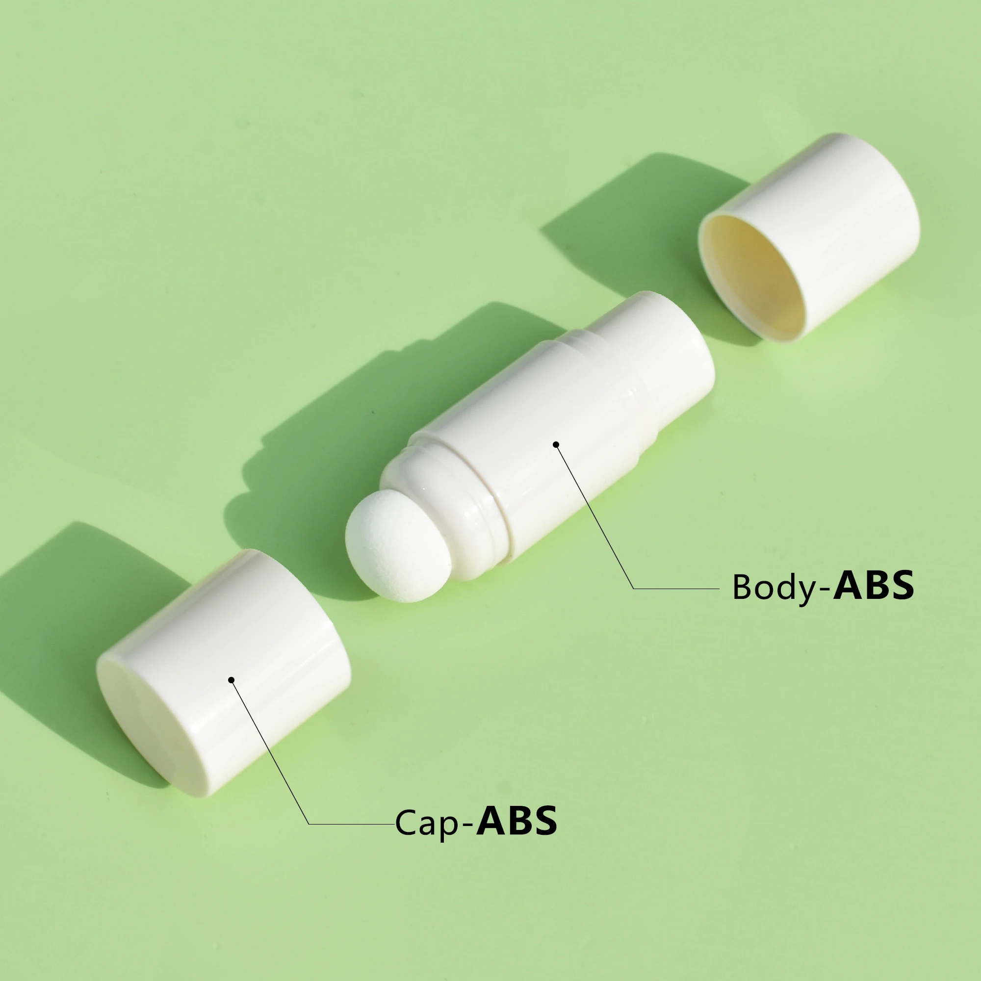 Recyclable Eco-Friendly Customized Empty Cosmetics Lip Balm Deodorant Stick Packaging Push up Tubes Lipstick tube with puff