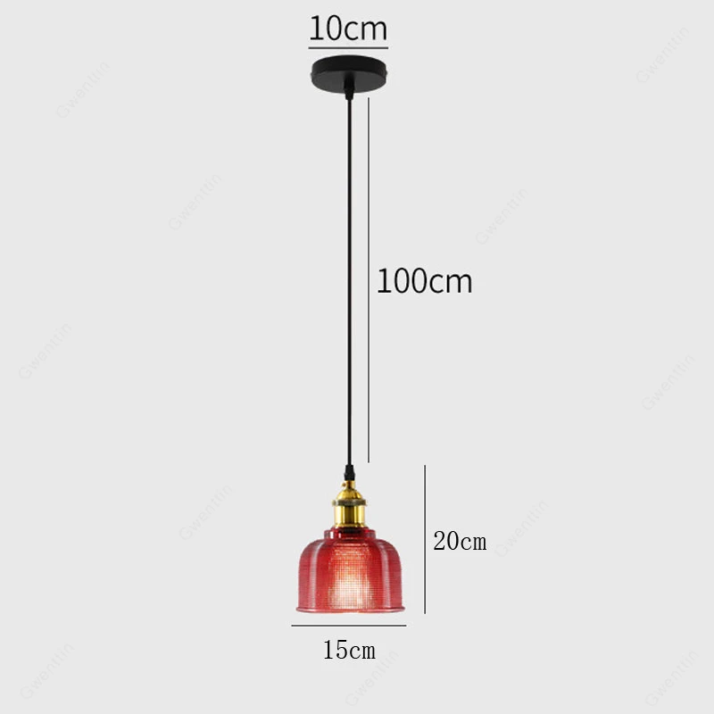 Vintage Stained Glass Pendant Light Fixtures Loft Decor Industrial Lamp Kitchen Hanging Lamps Living Room Led Pendant Lights E27