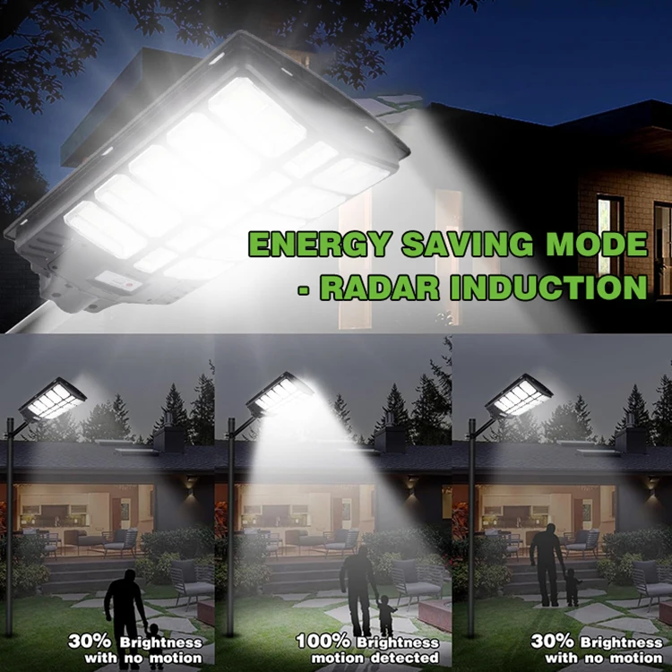 Solar powered outdoor family garden villa street lights high brightness municipal household waterproof courtyard lights