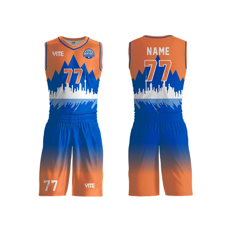 youth basketball uniform orange basketball uniforms sublimated jersey basketball customized