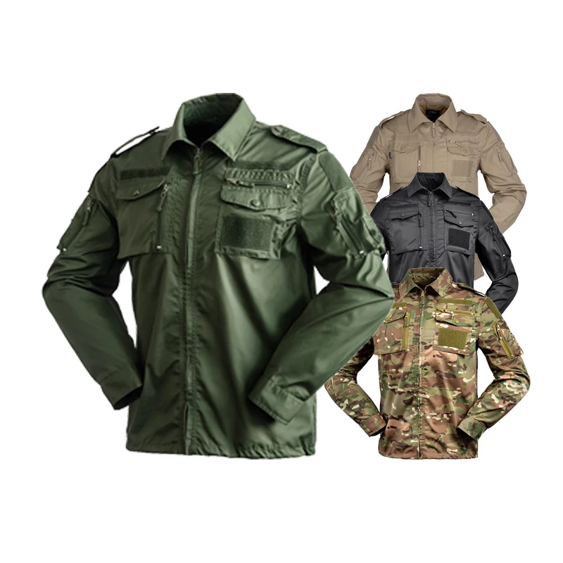 Camouflage Clothes 50% Nylon and 50% Cotton Ripstop Green tactical camo Camouflage Uniform clothing
