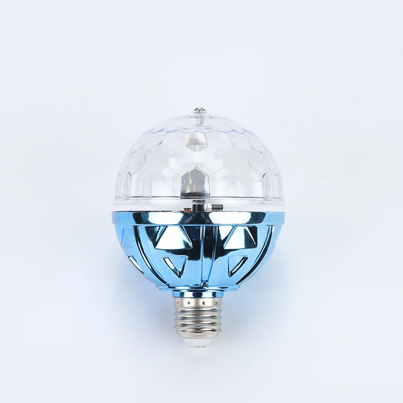 Colorful automatic rotating magic ball light E27 bulb suitable for disco birthday Halloween Christmas party