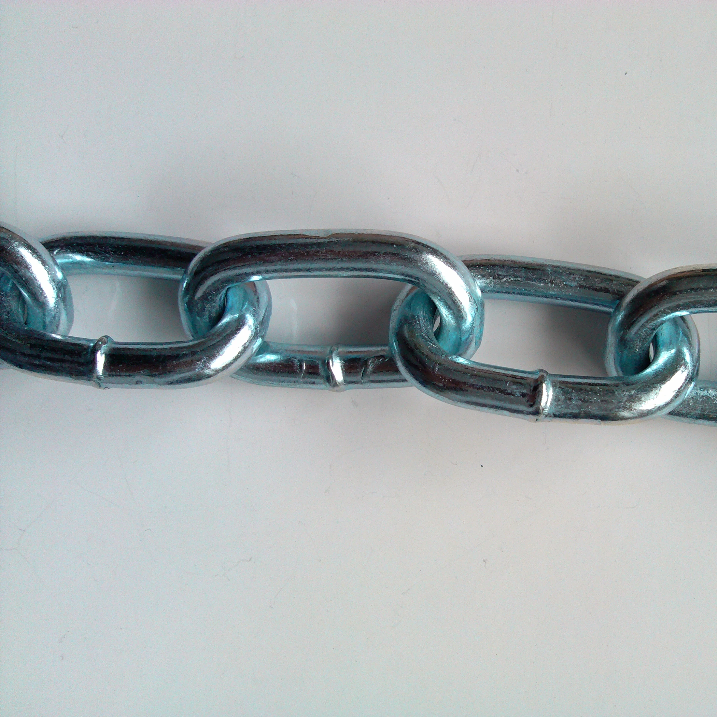 Q235 Q195 3MM 4MM 5MM 6MM 7MM 8MM 9MM Mild Steel Welded Electric Galvanized Blue Color Korean Standard Short Link Chain