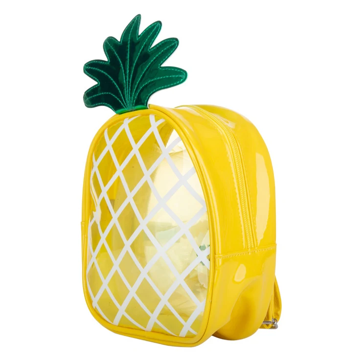 manufacture yellow day clear pvc waterproof school backpack bag high quality transparent heavy duty bookbag with logo for kid