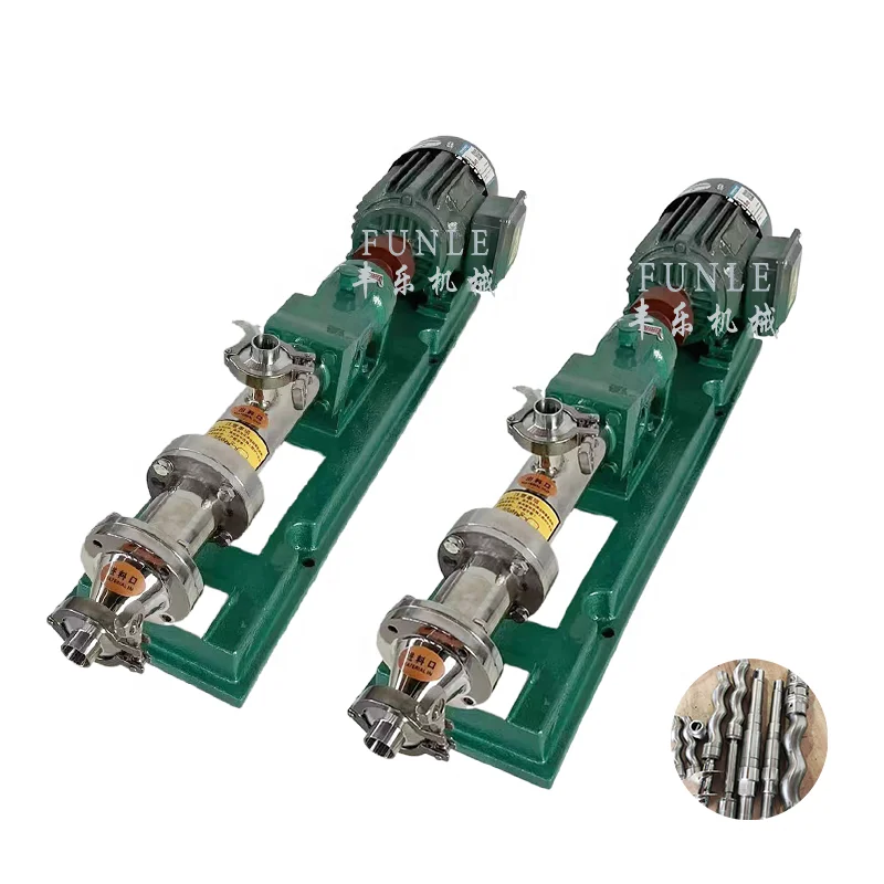 Factory Direct Sales Food Grade Stainless Steel Stator Rotor Pump Single Mono Screw Pump