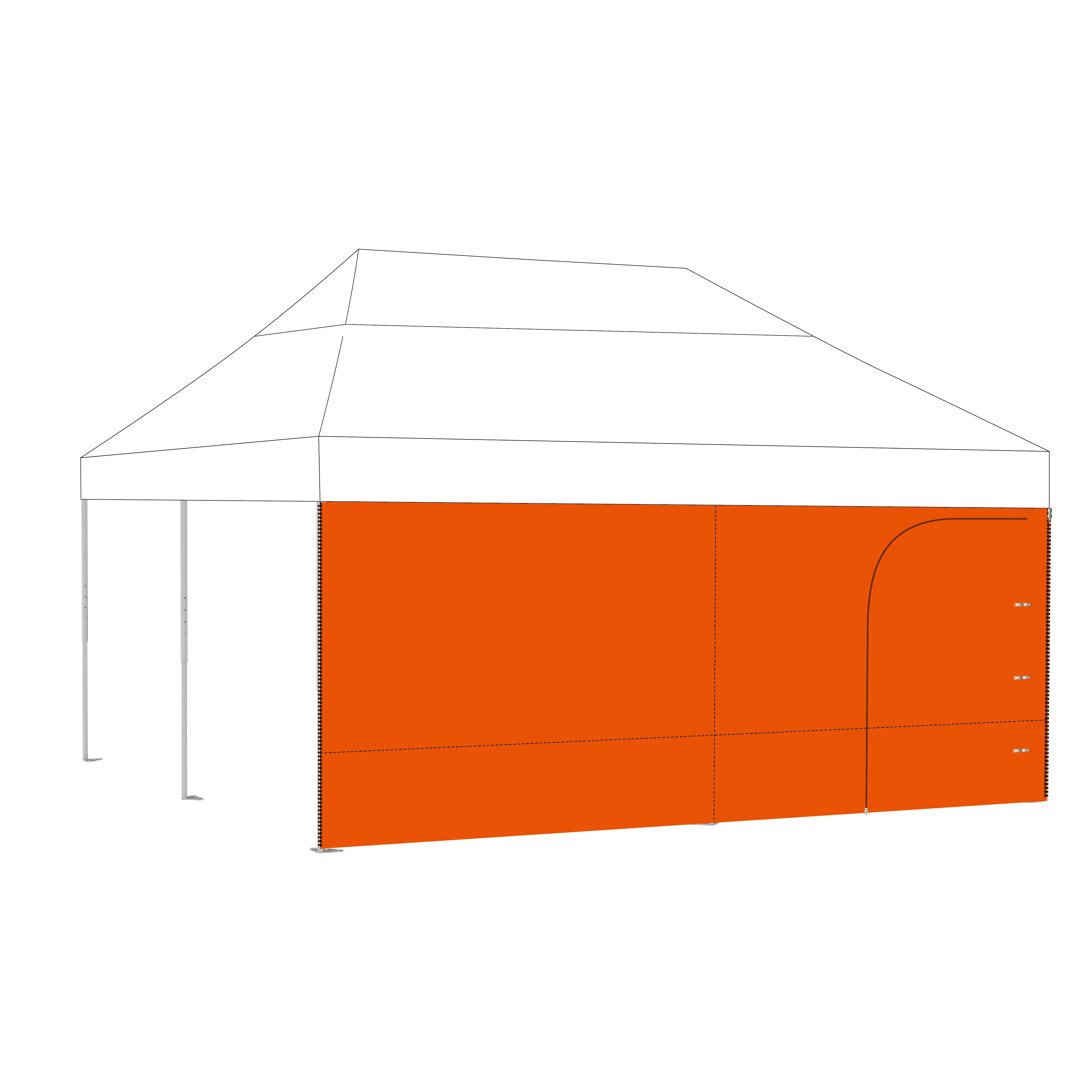 Multi-functional 5m outdoor folding pop up canopy wall custom printed advertising gazebo tent canopy for pickup canopy