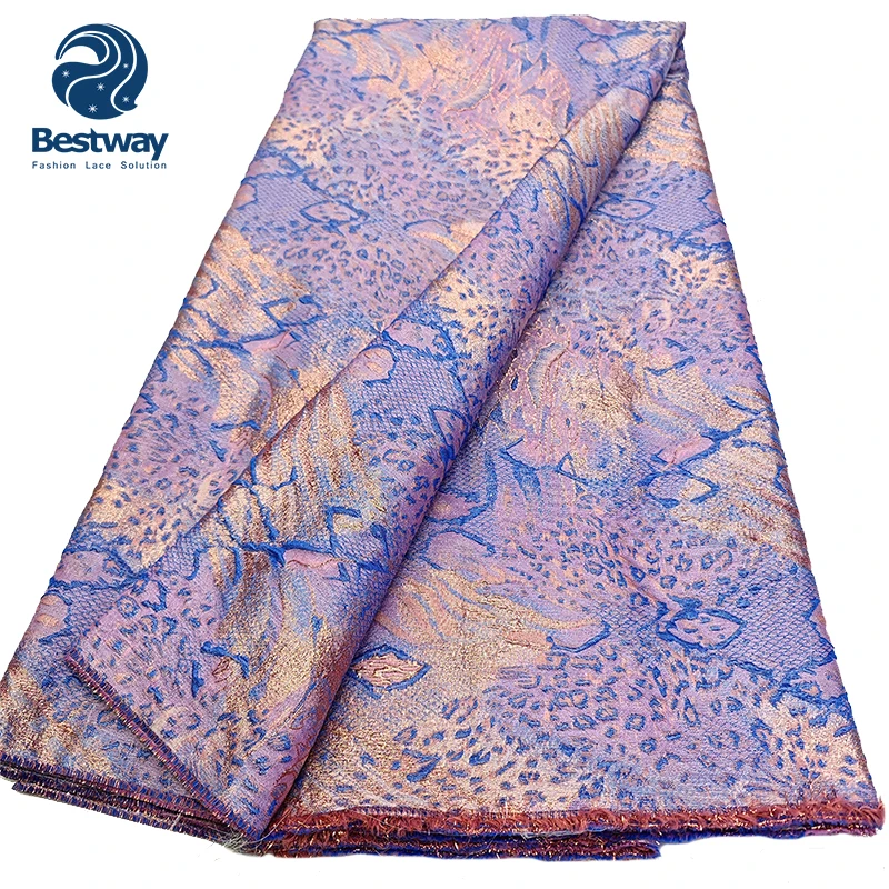 Bestway African Brocade Jacquard Fabric For Wedding Bridal Dress