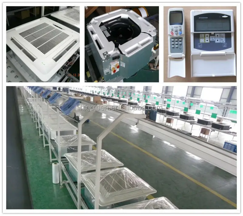 Chiller Water Type 36000btu HVAC Cassette Fan Coil Unit Central System Mounted Air Conditioners Ac For Cassette Type Wall