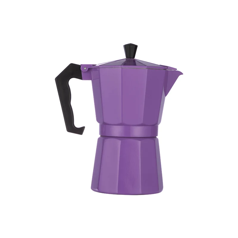 6 cups High Quality Gas Italian Stove Top Aluminium Moka Espresso Coffee Maker Moka Pot Silver Coffee Maker