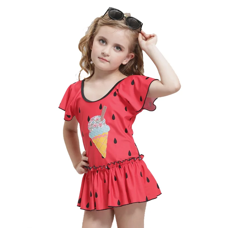OEM wholesale factory custom Baby Girl Kids Bikini children swimwear girls swimsuit teenage dress swimwear