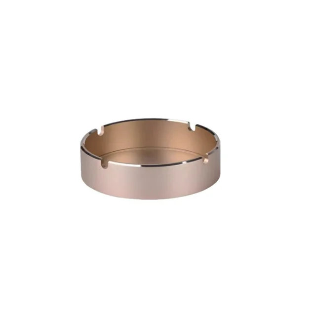 Custom Simple round CNC Machining Aluminum Ashtray Milling Service with Options in Brass Stainless or Copper