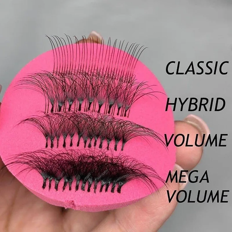 20-25mm 03 w cashmere eyelash extension trays easy fan pbt russian lash extensions wholesale