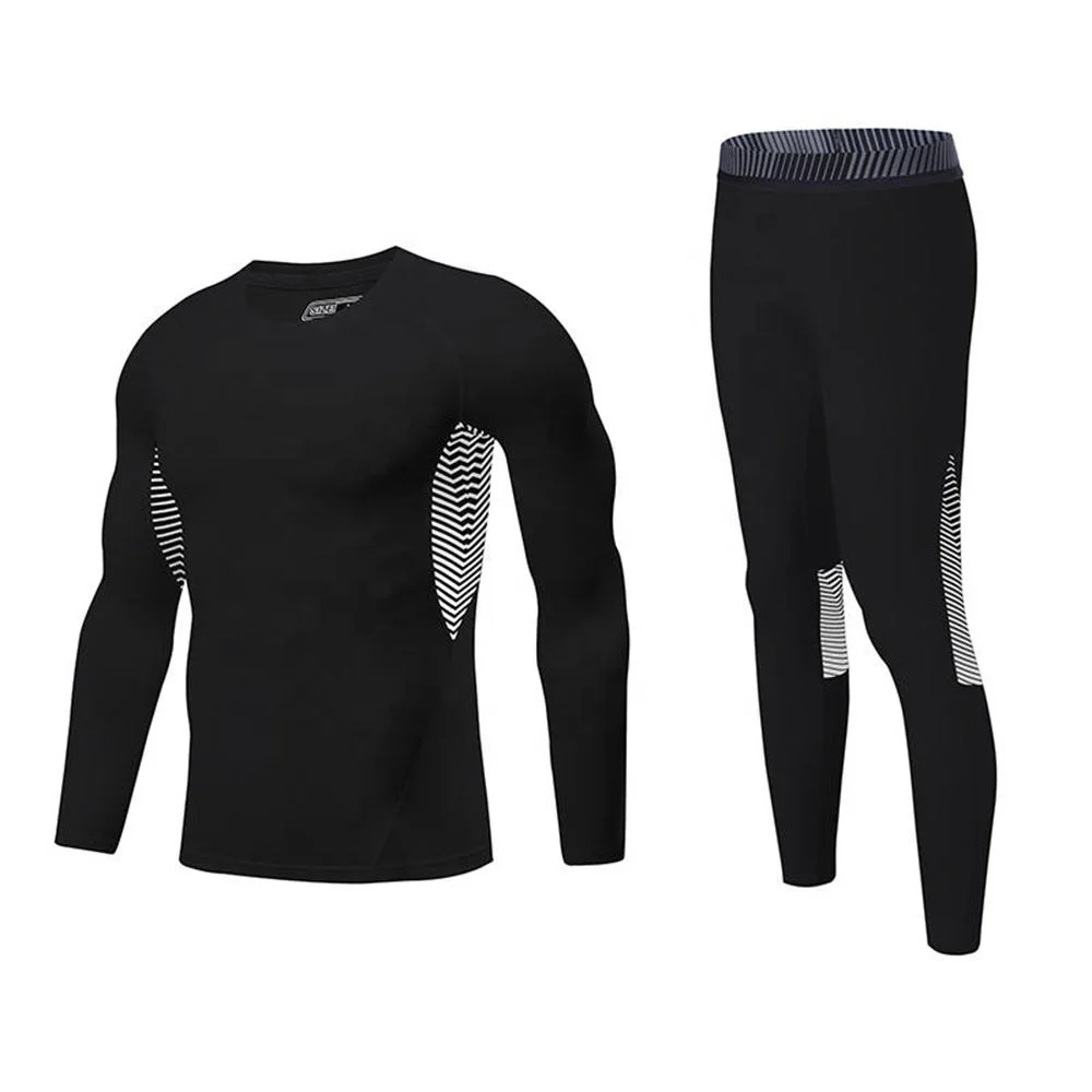 New Arrivals Sportswear Mens Fitness Apparel Slim Long Sleeve Gym Fitness Sets