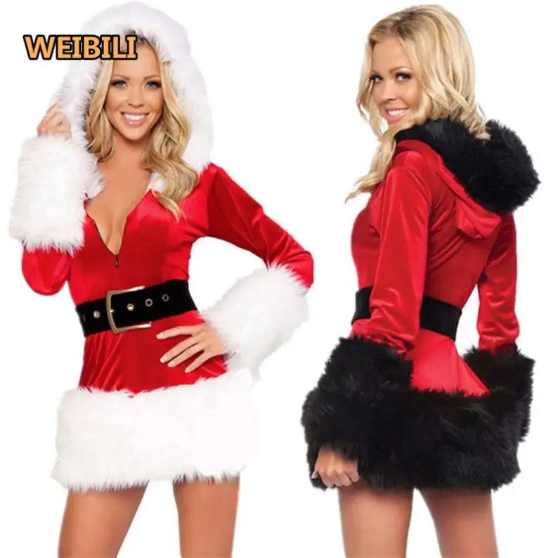 Custom Logo Adults Women Stage Performance Cosplay Halloween Party Long Sleeve Sexy Christmas Costume Lingerie