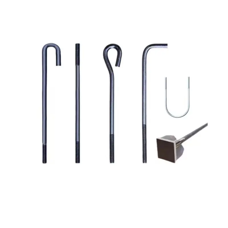 Factory Price J&l Bolt Hook Screw M6 M8  Sus316 Sus316l Plain Polishing J&l Hook Bolt With Hex Nut Din529