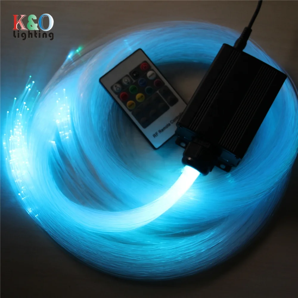 Dimmable 5W RGB LED Fiber Optic Illuminator Bedroom Starry Sky Ceiling Light