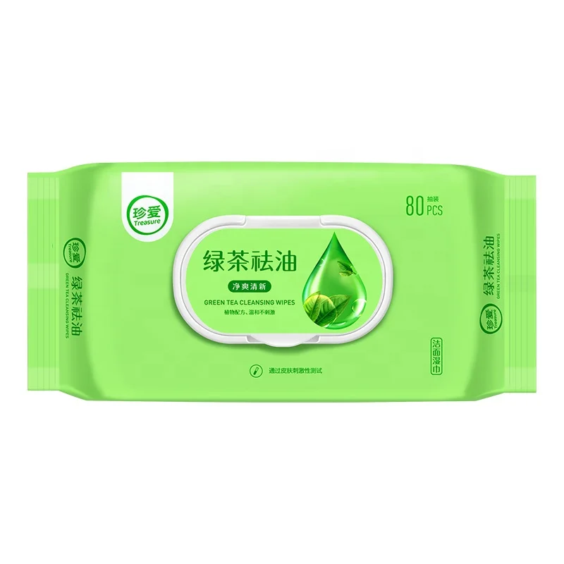 
B21 Treasure Green tea Daily cleansing wipes 