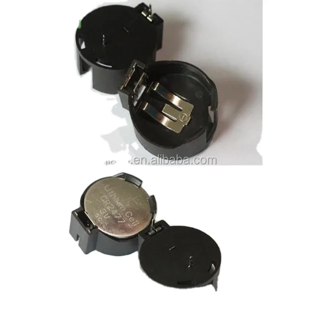 3V Through hole Stamping Metal Holder for CR2477 Battery