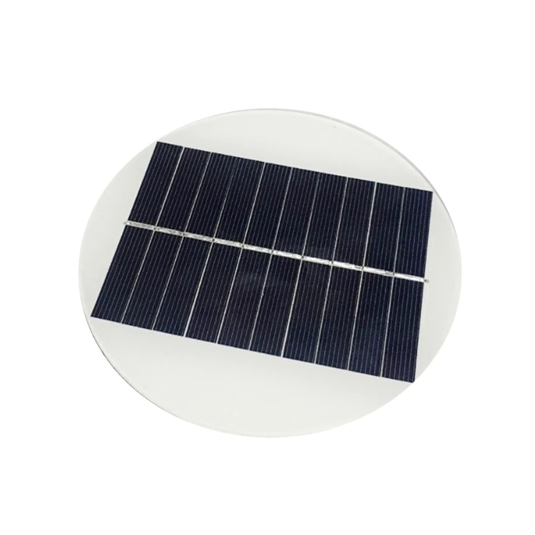 OEM Polysilicon Solar Panel Round Glass Laminated Solar Panel   In Battery