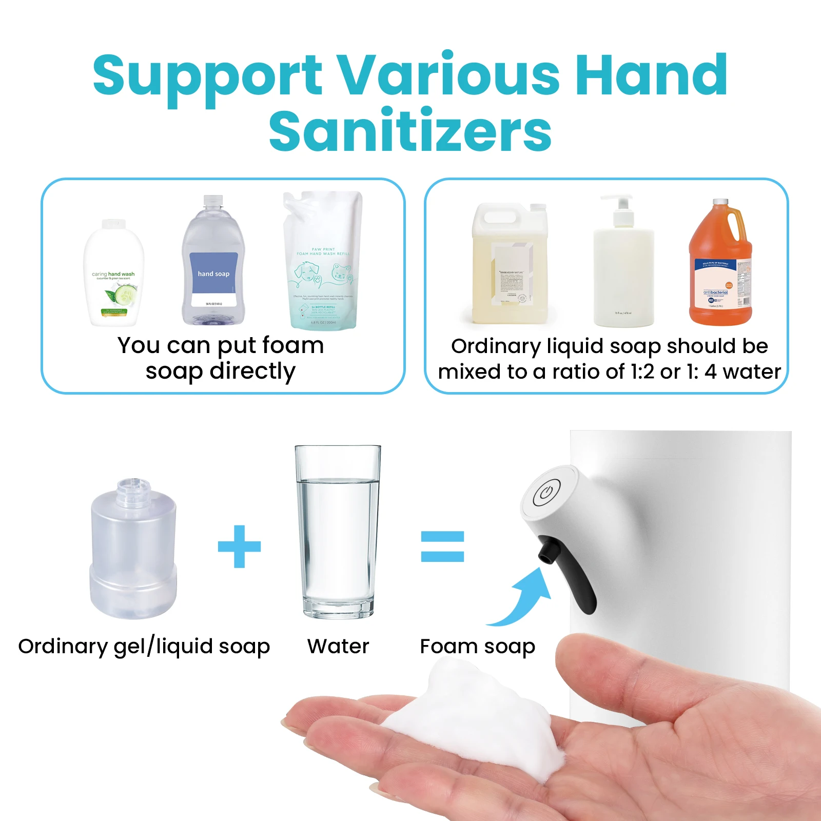 Automatic Foam Soap Dispenser Usb Charge Auto Soap Dispenser Infrared Touchless Motion Sensor Automatic Soap Dispenser