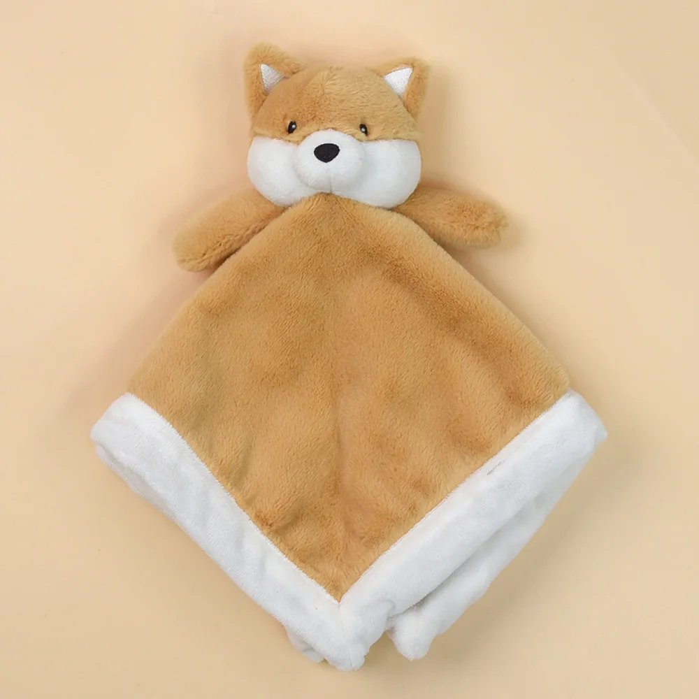 Baby Comforters Blanket Stuffed Toy Soft Comforter With Free Bpa Silicone Teether Newborn Gifts For Kids Machine Washable Toy