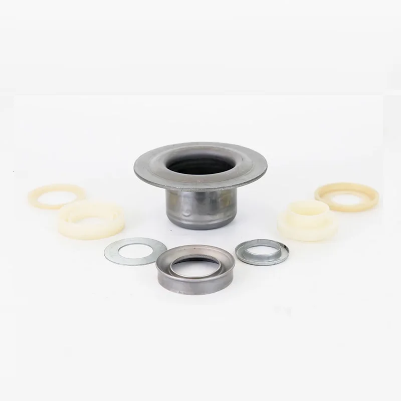 Coal Mining DTII 6205 Conveyor Roller Idler Spare Components Parts Bearing Housing Steel End Cover With 7 Labyrinth Seals