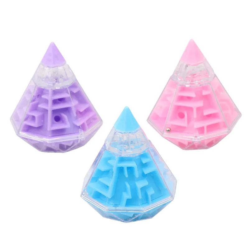 Diamond maze special-shaped intelligence toy maze puzzle multi-faceted ball creative toys puzzle educational toys