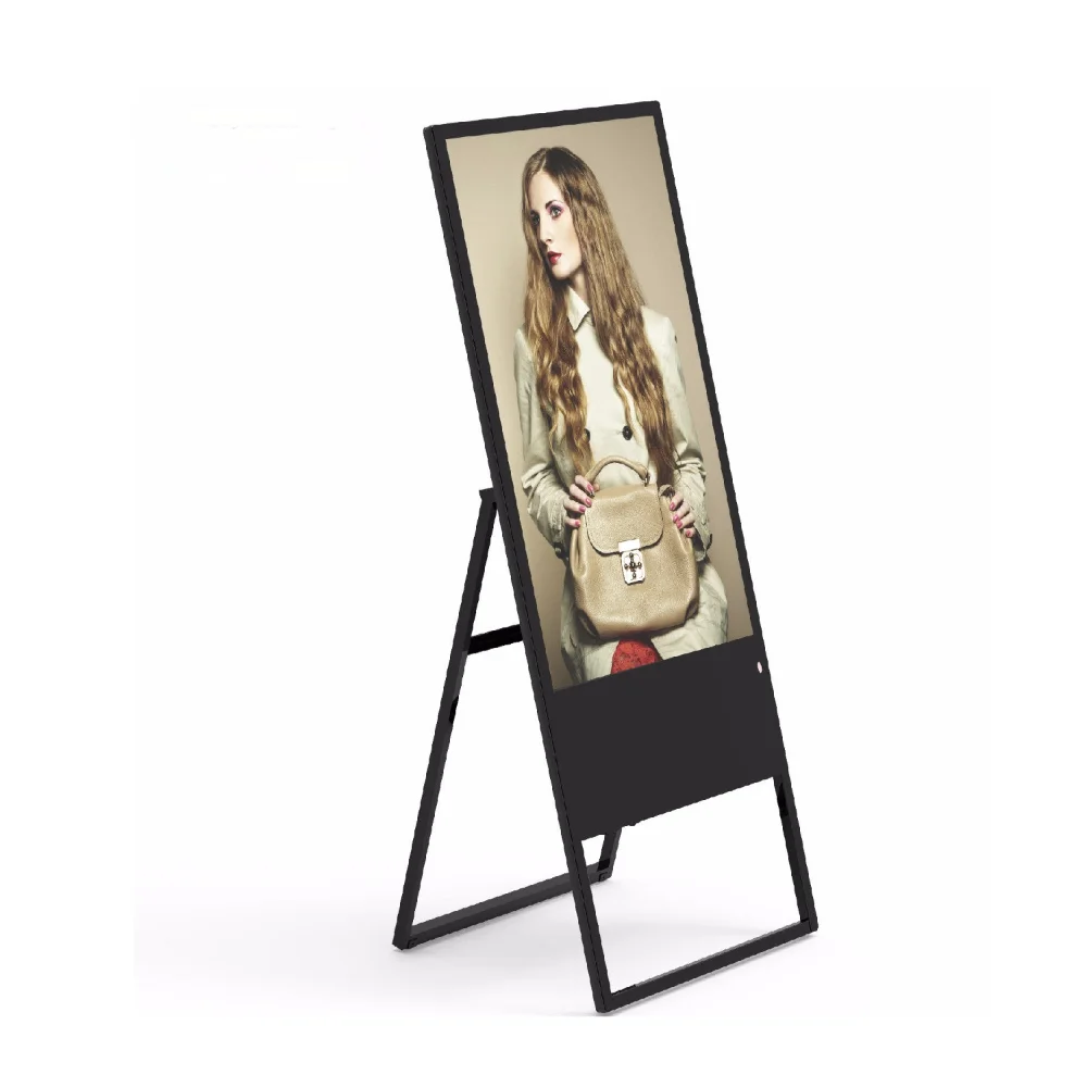New popular 43 inch real hd TFT LCD screen android digital signage advertising media led tv ads portable digital lcd kiosk